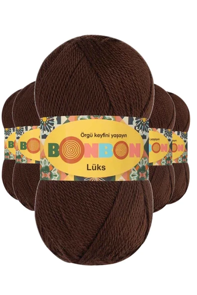 5 Adet LüPatik İpi Yünü Kahve 98297 ürün görseli 1