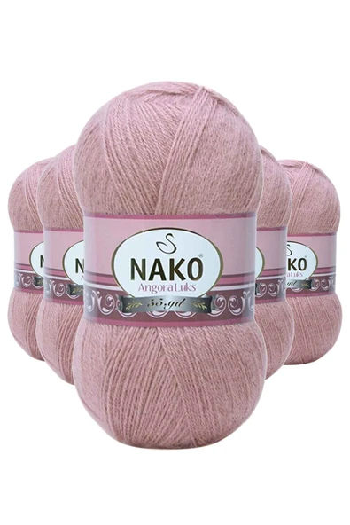 5 Adet Angora LüEl Örgü İpi Gülbahar 10215