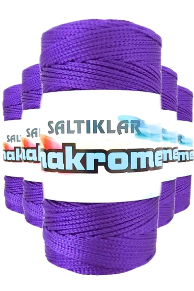 5 Adet Polyester Makrome İpi 4250 Mor 100 gr ürün görseli 1