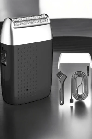 tıraş makinesi Sinek Kaydı Paslanmaz Çelik Taşınabilir Şarjlı - Resim 4