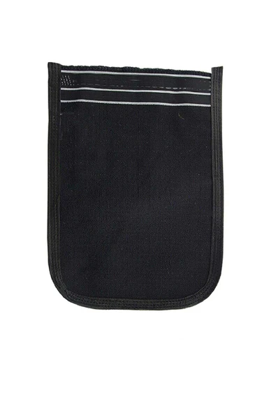 2 Adet Kalın Siyah ve Beyaz Hamam Kesesi 25x17 Cm - Resim 3