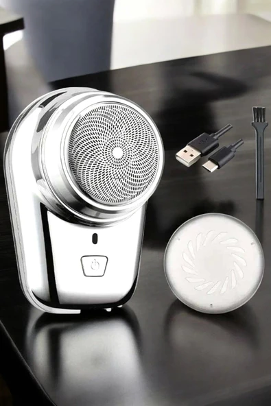Seyahat Tipi Tıraş Makinesi Taşınabilir Kablosuz Mini Paslanmaz Çelik - 3