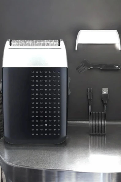 tıraş makinesi Sinek Kaydı Paslanmaz Çelik Taşınabilir Şarjlı - Resim 2