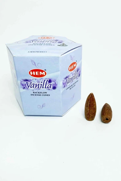 10 Adet Geri Akış Backflow Şelale Tütsü Konisi Tütsü Back Lotus Vanilla - Resim 3