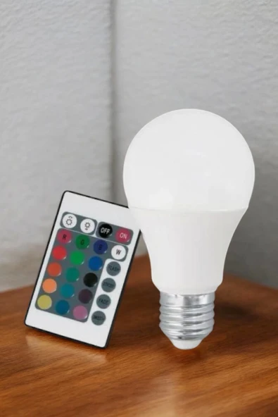 RGB Led Lamba Led Işık Ampul Renk Değiştirebilen 100 Watt - 2