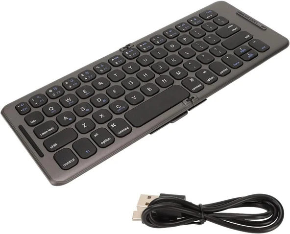 Redline Space M10 Pro 10.1" Uyumlu Kablosuz Bluetooth Şarj Edilebilir Katlanabilir Taşınabilir Klavye - Resim 7