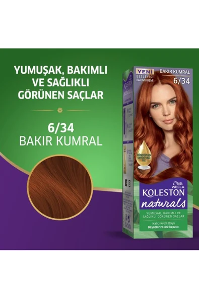 Naturals Saç Boyası Bakır Kumral 6/34 2x Paket - 2