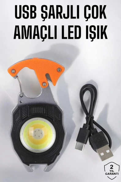 El Feneri Acil Işık Seti Tornavida Düdük Kapak Açma Kamp Lambası - 4