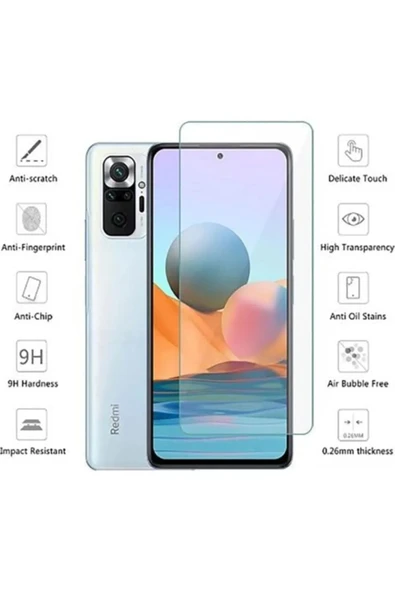 Xiaomi Redmi Note 10 Pro Uyumlu Premium Ekran Koruyucu 9h Sert Temperli Kırılmaz Cam Koruma Şeffaf - 5