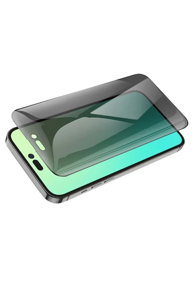 Iphone 14 Pro Uyumlu Hayalet Ekran Gizli Tam Kaplayan Kırılmaz Cam Seramik Ekran Koruyucu Film - 3
