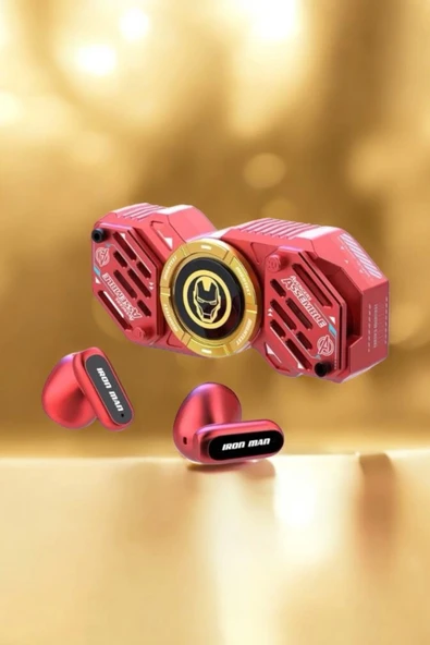 Kırmızı Kablosuz Bluetooth Kulaklık Stres Çarklı Oyuncu Kulaklığı - 2
