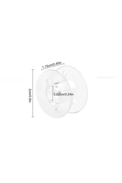 10 Adet Ev Tipi Makineler İçin Plastik Masura - 2