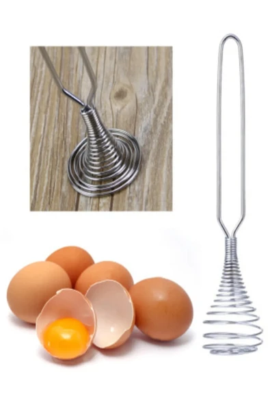 Paslanmaz Metal Mini Yumurta Çırpıcı & Karıştırıcı ürün görseli 1