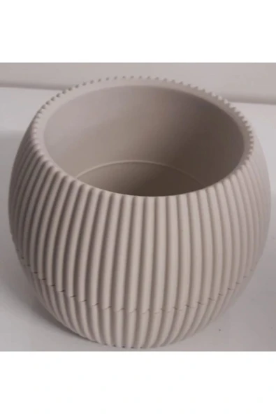 Mercan Saksı 2 Numara 0,35 Litre Su Hazneli Dekoratif Kaktüs Sukulent Saksı 11,8x9,2 cm - 2