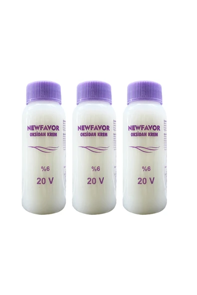 3 Adet Oksidan Krem Saç Boya Sıvısı 6'lık 20 volüme 60 ml