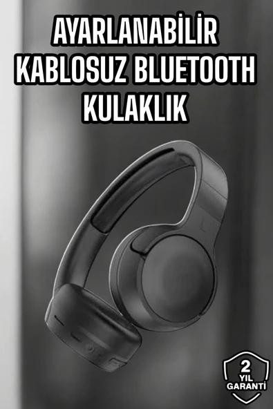 Kulak Üstü Kablosuz Bluetooth Kulaklık Gürültü Önleyici Uzun Şarj Süreli