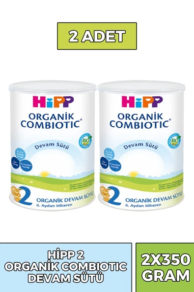 Hipp 2 Organik Combiotik Devam Sütü 350 gr 2 Adet ürün görseli