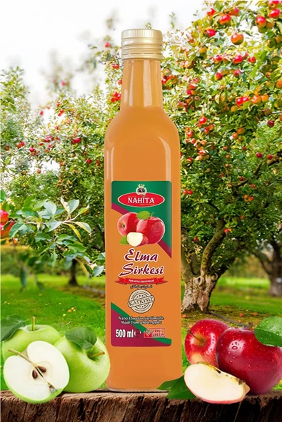 Elma Sirkesi % 100 doğal Katkısız 500 ml ürün görseli 1
