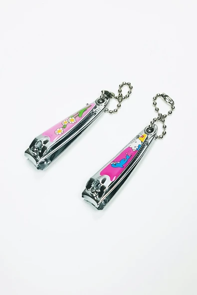 2 Adet Renkli Desenli Figürlü Tırnak Makası 5,5 CM - Resim 2