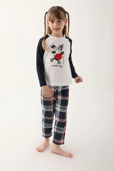 Arnetta 2600 Winter Day Kız Çocuk Uzun Kol Pijama Takım ürün görseli 1