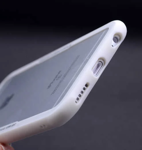 iPhone 6 Kılıf Kenarları Silikon Arka Kısım Temperli Cam Craft Kılıf - Resim 10