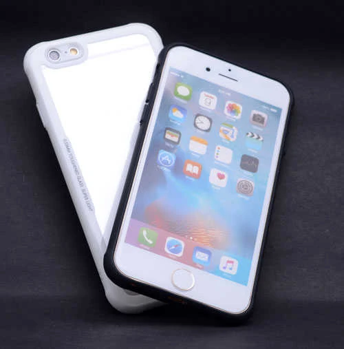 iPhone 6 Kılıf Kenarları Silikon Arka Kısım Temperli Cam Craft Kılıf - Resim 11