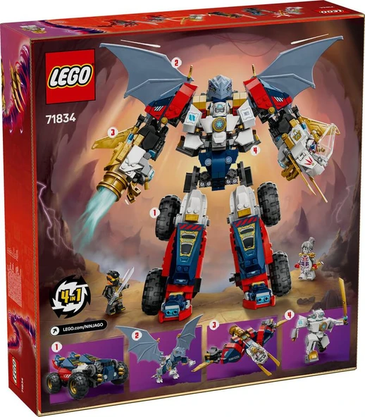 LEGO Ninjago 71834 Zane's Ultra Combiner Mech - Resim 2