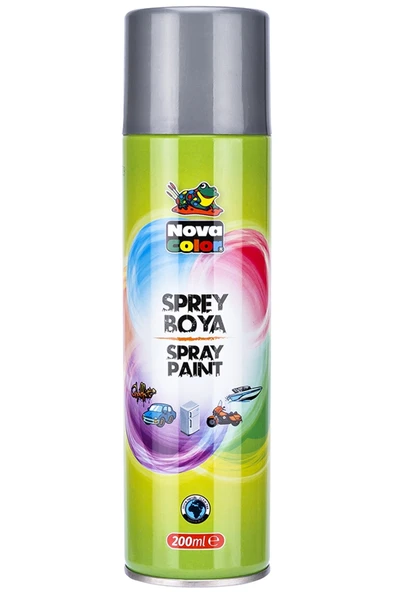 Nova Color Sprey Boya 200 Ml Gümüş ürün görseli