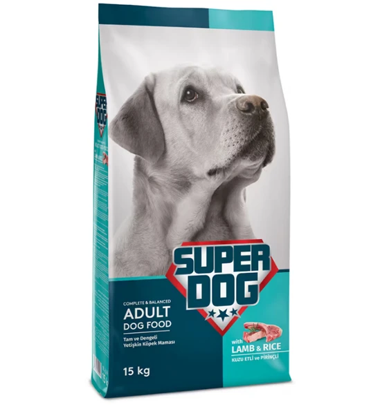 Super Dog Kuzu Etli Yetişkin Köpek Maması 15 kg ürün görseli