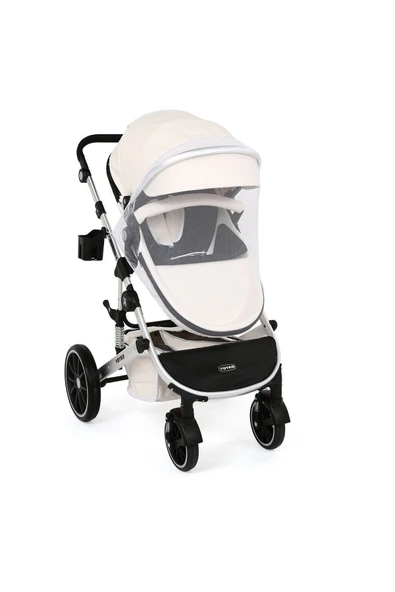 ultra Lüx Capsule Egg Travel Sistem Bebek Arabası Beyaz Silver - Resim 2