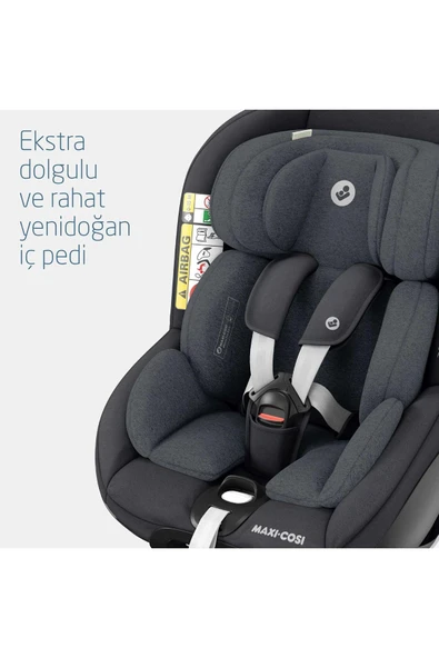 Mica Pro Eco I-size Adac'lı Isofix'li 360 Dönebilir Yatabilir 0-18 Kg Oto Koltuğu Graphite - Resim 5