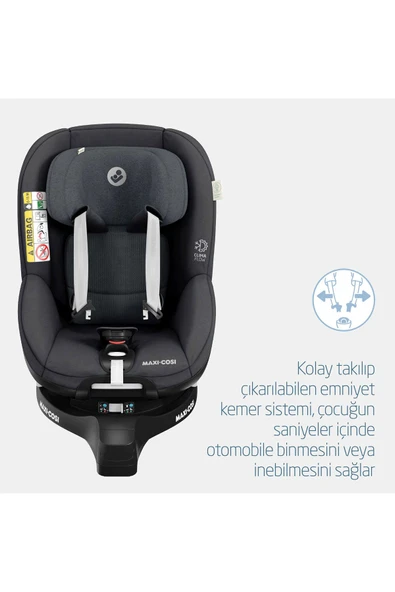 Mica Pro Eco I-size Adac'lı Isofix'li 360 Dönebilir Yatabilir 0-18 Kg Oto Koltuğu Graphite - Resim 8