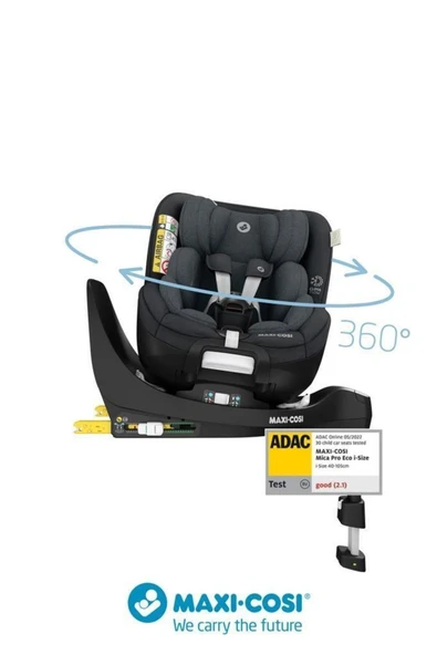 Mica Pro Eco I-size Adac'lı Isofix'li 360 Dönebilir Yatabilir 0-18 Kg Oto Koltuğu Graphite