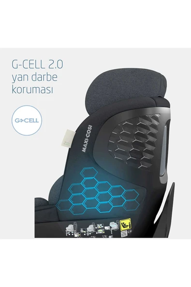 Mica Pro Eco I-size Adac'lı Isofix'li 360 Dönebilir Yatabilir 0-18 Kg Oto Koltuğu Graphite - Resim 6