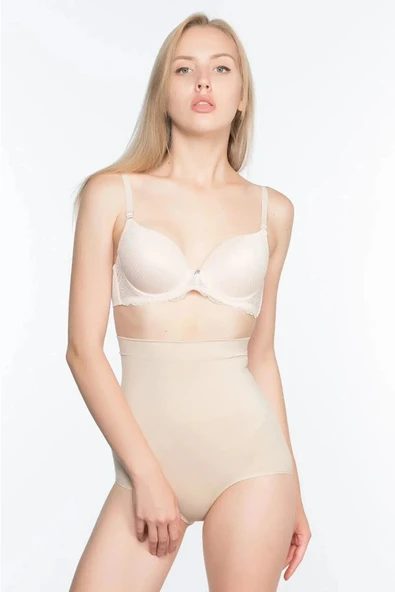Yüksek Bel Kadın Slip Korse 13003 - Ten ürün görseli 1