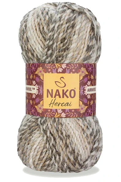 5 Adet Hercai Ebruli Hırka Kazak Atkı Bere El Örgü İpi Yünü 7309 - 2