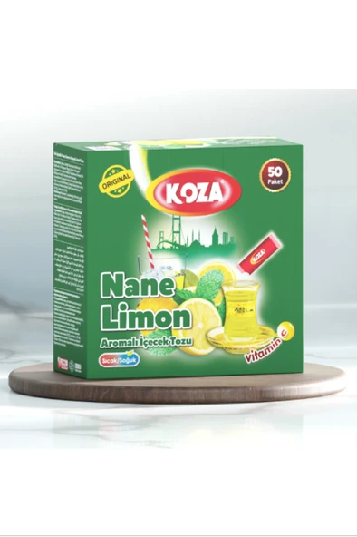 Koza Tek İçimlik Nane Limon Aromalı Toz İçecek 50'li - 1