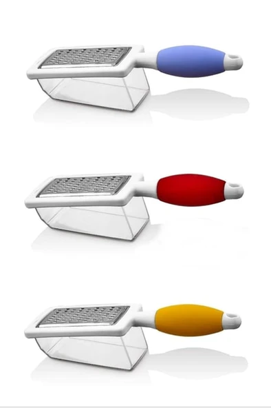 Hazneli Rende Saplı Çift Yönlü Sarımsak Peynir Meyve Sebze El Rendesi  FR-166 - 2