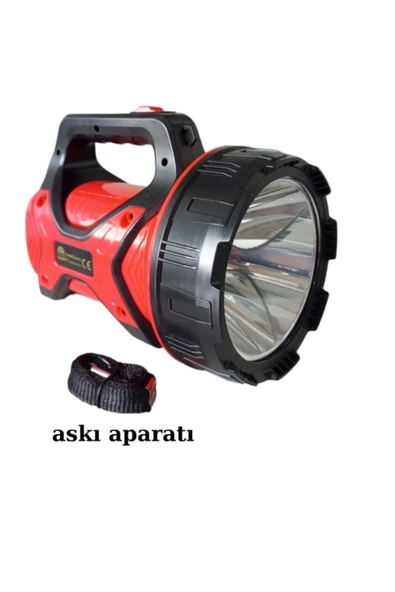 Ulatra güçlü uzun mesafeli 18 saat çalışma 10w ledli projektör el feneri - 2