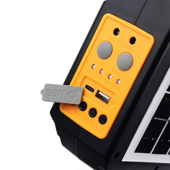 EL FENERİ - UZATILABİLEN HOPARLÖR BLUETOOTH ÖZELLİKLİ SOLAR AYDINLATMA OUTDOOR - 3