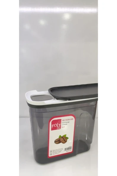 1.8 Litre Poly Erzak Saklama Kabı Kızaklı Kapak BNM-0650 - Resim 2