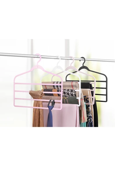 Multiplex Elbise Askısı Çok Katlı 1 Adet 42x37 BRNS 20894 ürün görseli