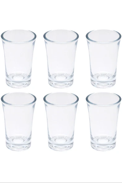 Kahve Yanı 6'lı Su Bardağı Tosca Shot TG-2022 - Resim 2