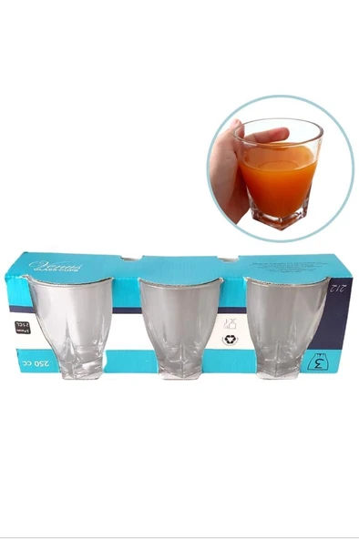 Venüs 3'lü Su Bardağı 250Ml 212 - 2