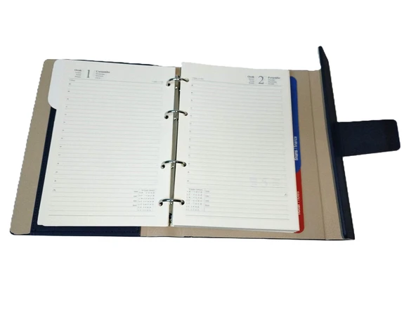 Hayal Sepeti 2025 Yeni Yıl Organizer Ajanda Yedeği 4 Delikli A5 Tarihli Çizgili Blok Kağıt 15x21 Cm - 3