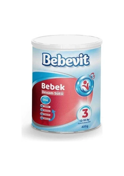 Bebevit 3 Bebek Devam Sütü 400 gr x 3 Adet