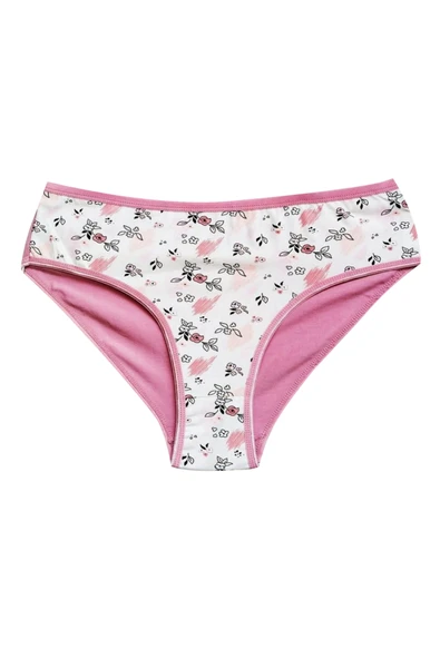 Pamuklu Geniş Kenarlı Likralı Desenli Bato Kadın Külot 5'li Paket Set 2 - Resim 5