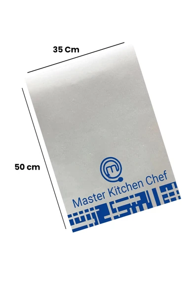 Valerine Life Master Kitchen Chef Mavi Mutfak Kurulama Fırın Beyaz El Havlusu %100 Pamuklu 35x50cm 2 Adet - 2