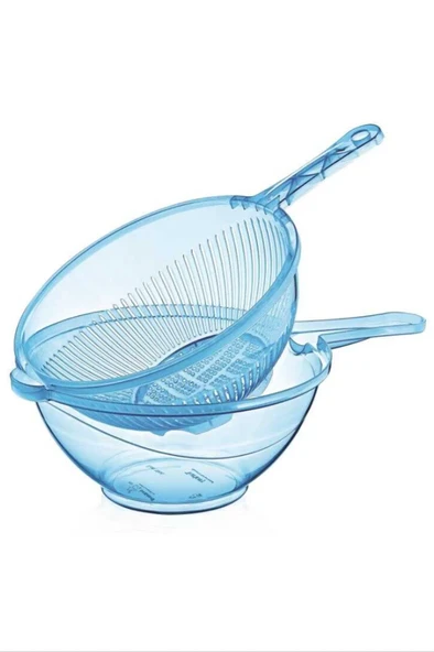 Yuvarlak Çiftli Süzgeç Şeffaf ÇNK1501 ürün görseli 1