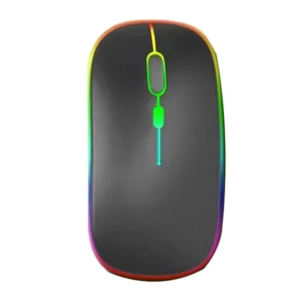 Lenovo Tab M10 Plus TB128FU 10.61" Uyumlu Kablosuz Bluetooth Şarjlı Rgp 7 Renk Işıklı Klavye Mouse Seti - Resim 5